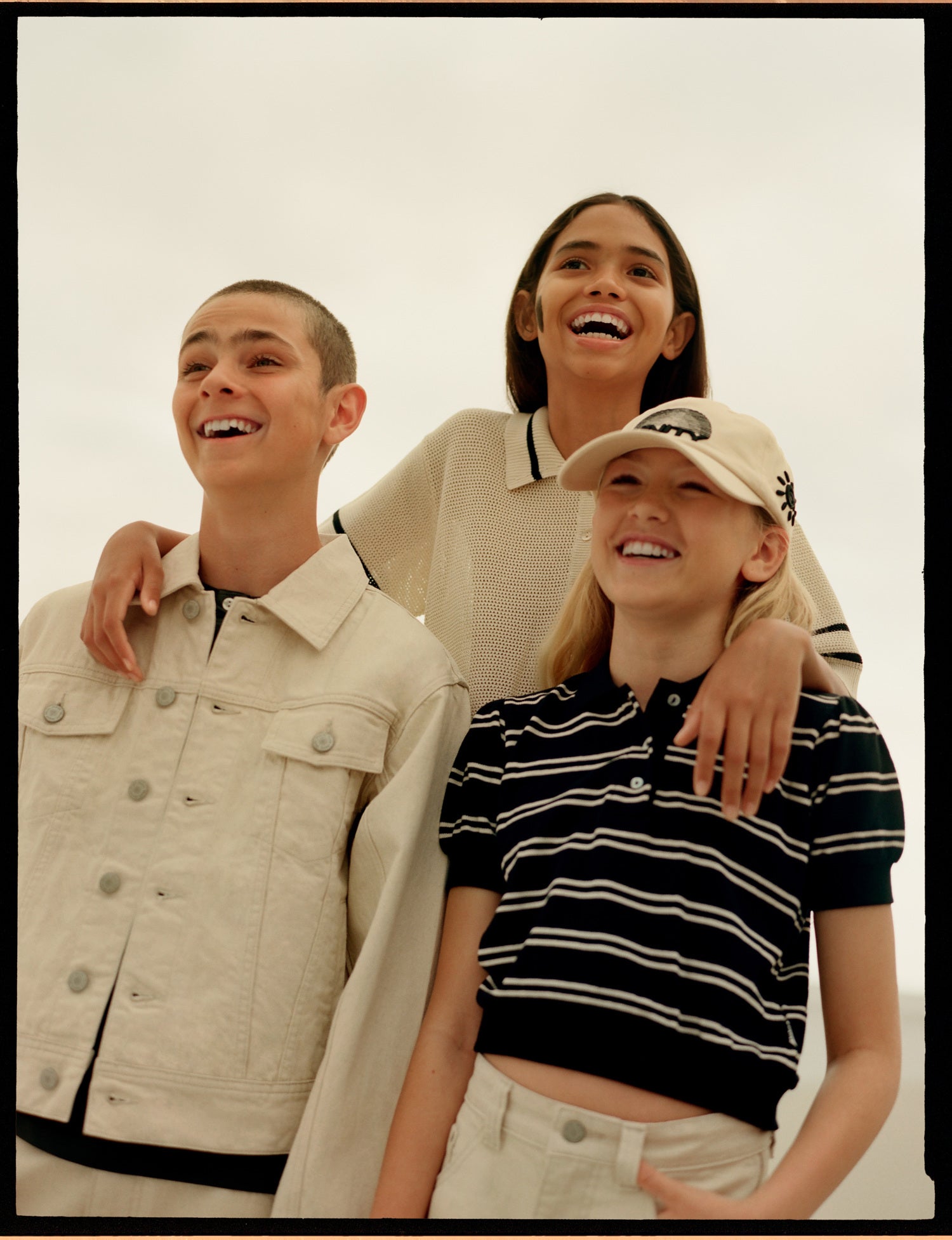 T-shirt SS Raki Black Ivory Stripe