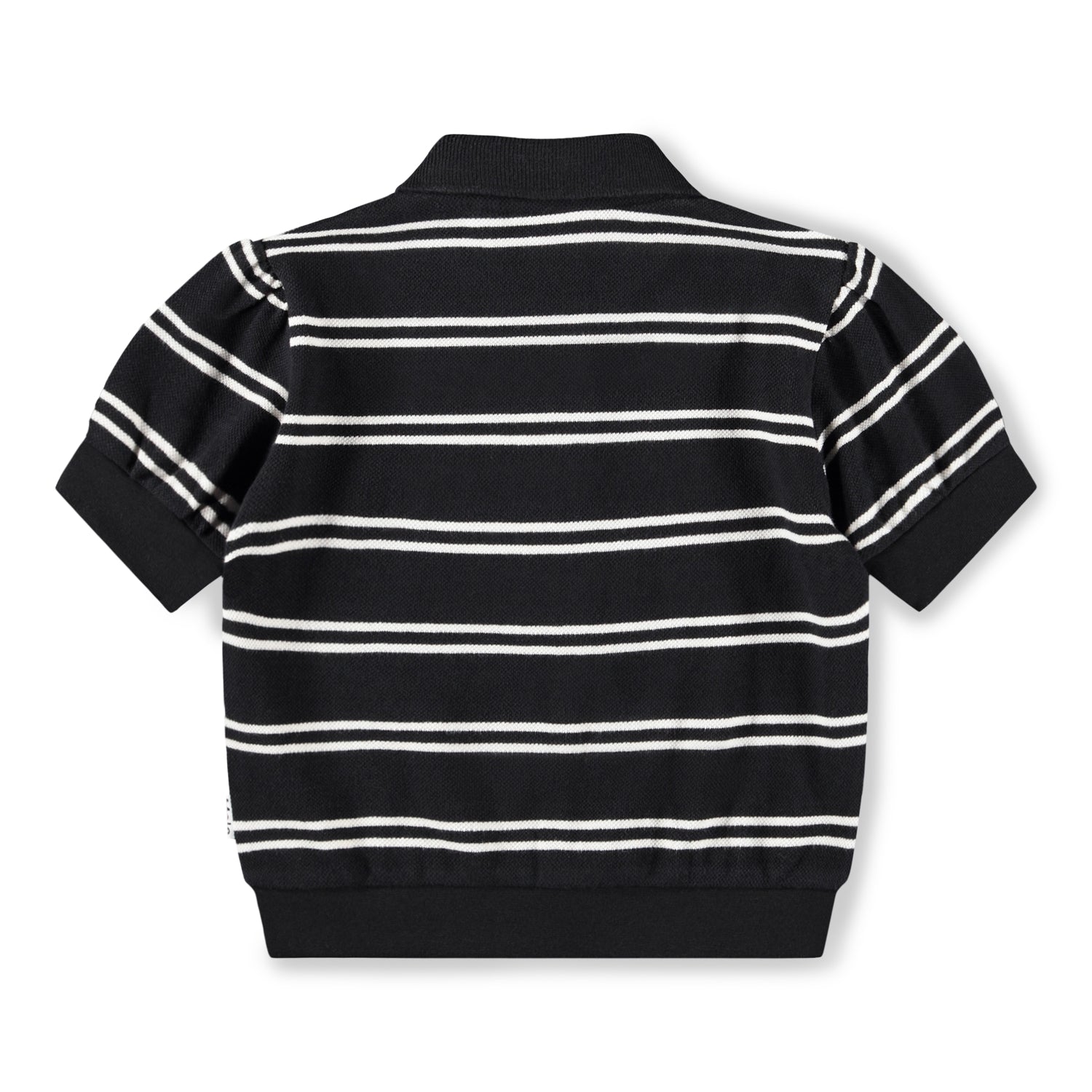 T-shirt SS Raki Black Ivory Stripe