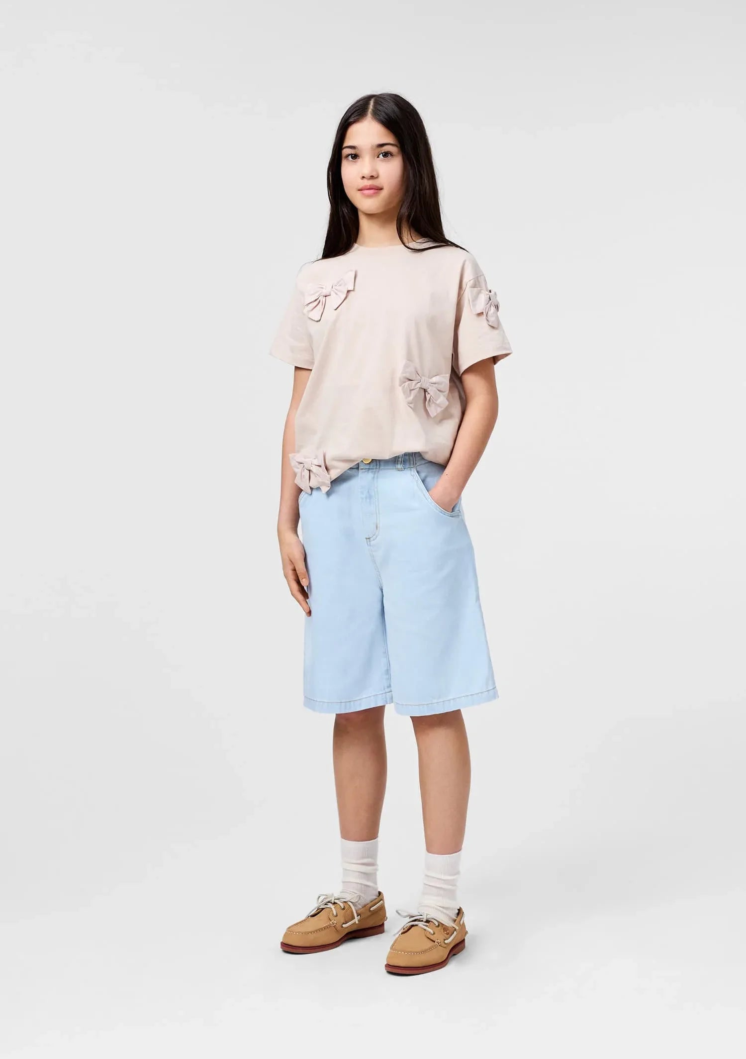 Shorts 3/4 Alikami Bleached Drapy - MOLO