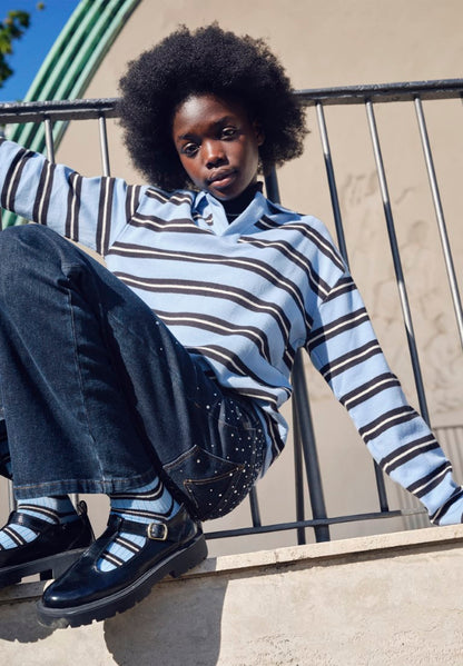 Sweatshirt Mille Topaz Stripe