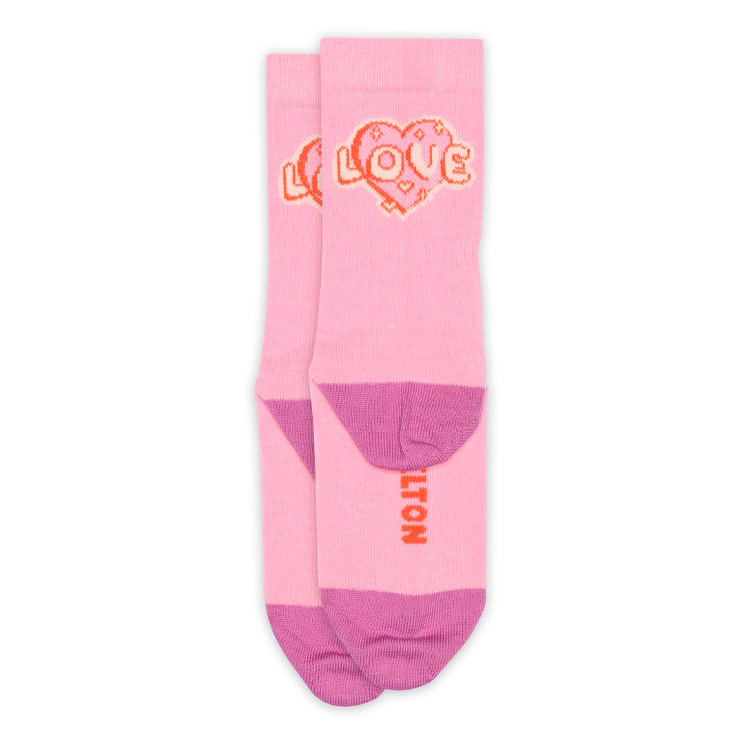 Heart Socks Begonia Pink