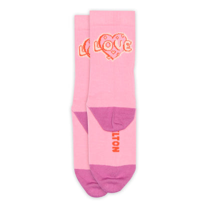 Heart Socks Begonia Pink