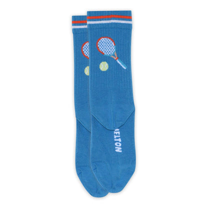 Tennis Racket Socks Malibu Blue