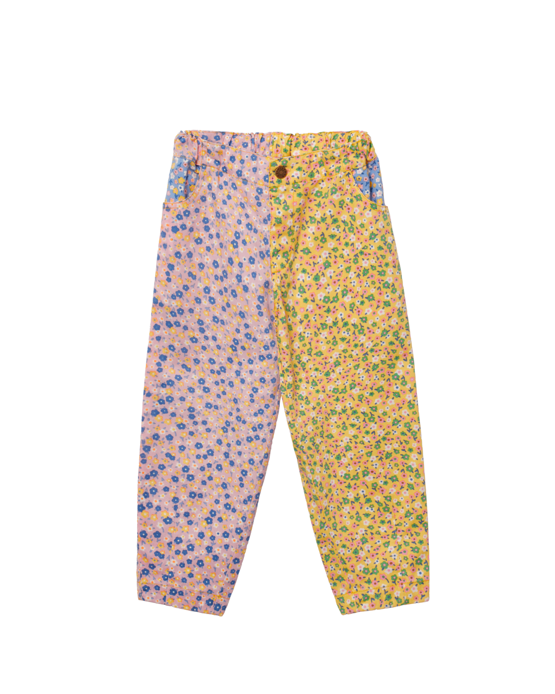 Posy Print Barrel Leg Jeans