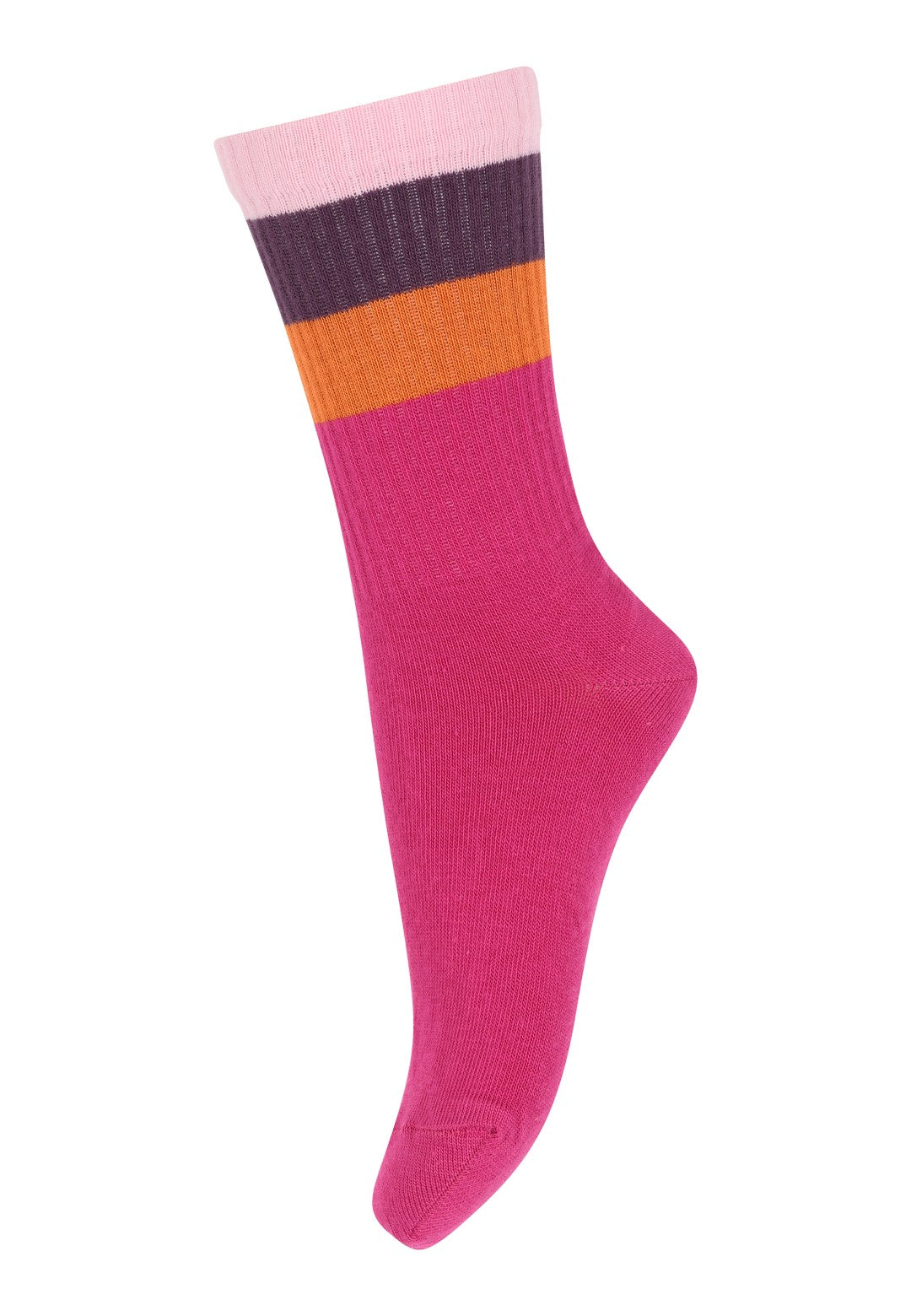 Wide Stripes Socks Festival Fuchsia