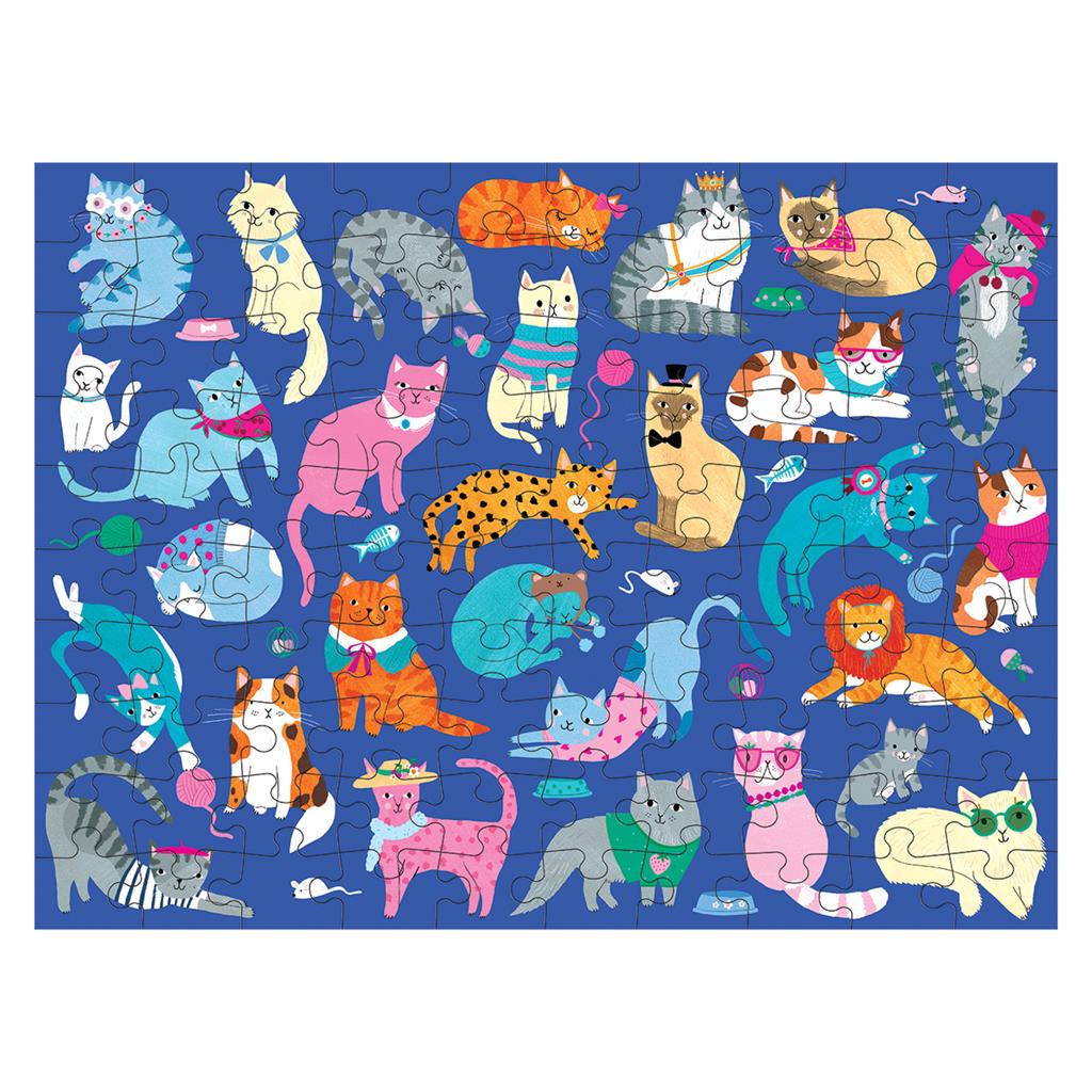 Dubbelzijdige Puzzel Cats &amp; Dogs 100pcs