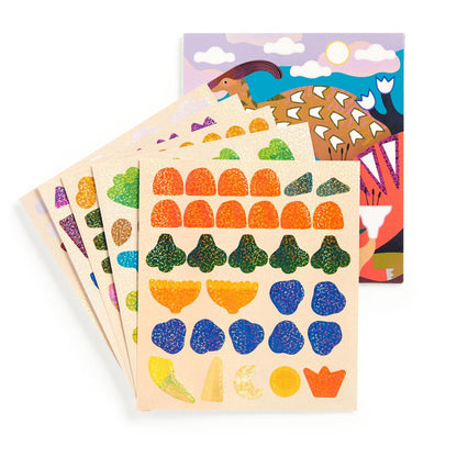 Stickerposter Glitter Dinosaurusland