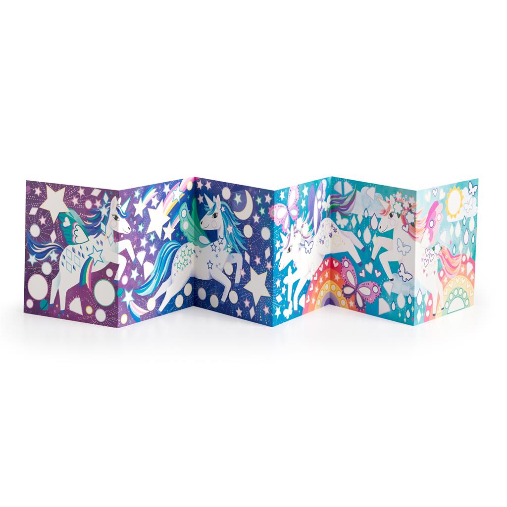 Stickerposter Glitter Magische Unicorns