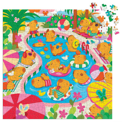 Capybara Zwembaddag Puzzel 500pcs