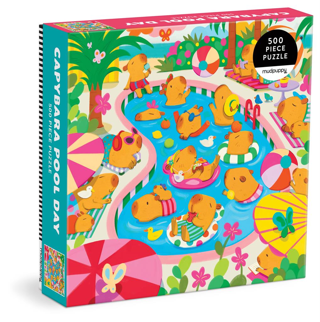 Capybara Zwembaddag Puzzel 500pcs