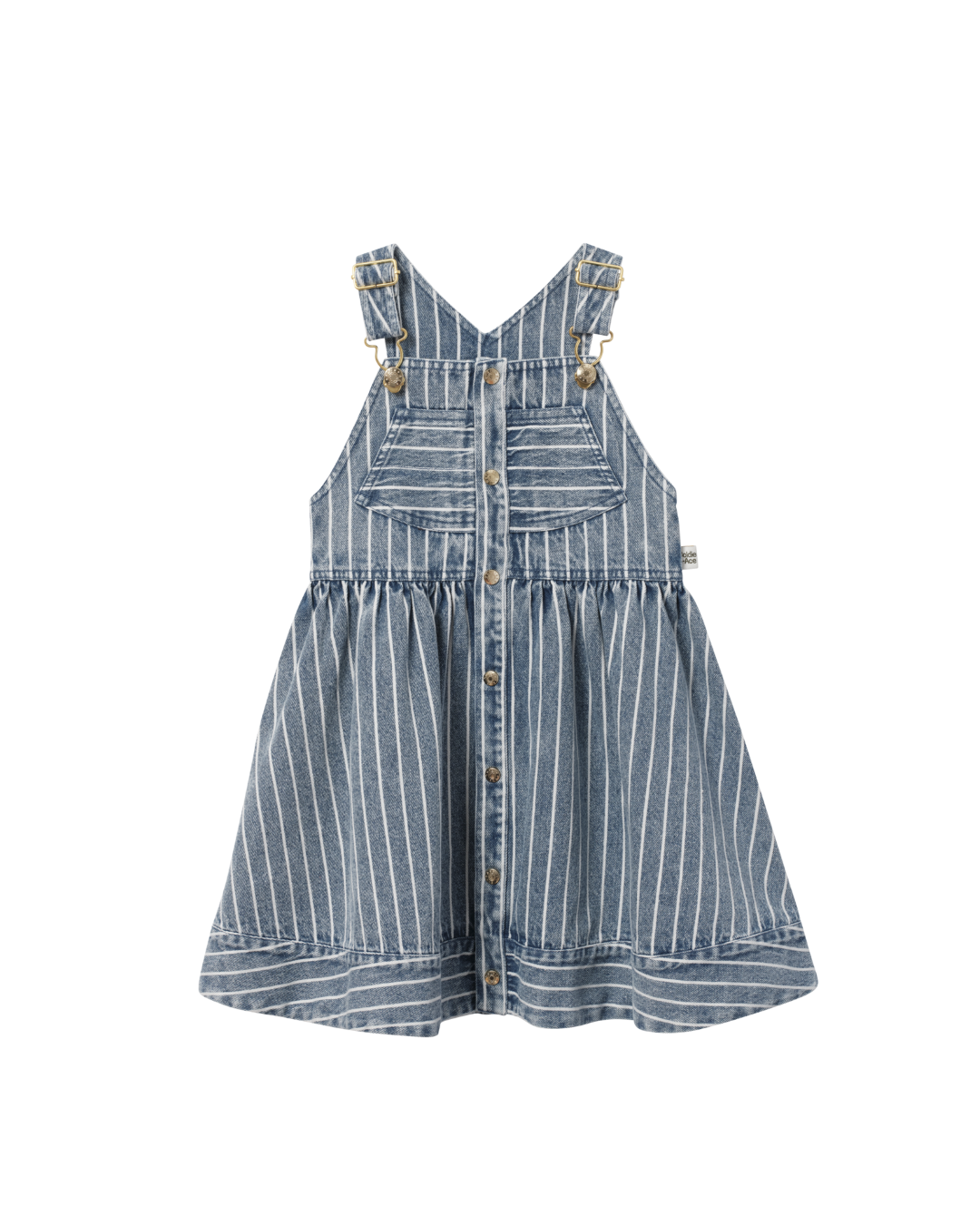 Pinstripe Denim Pinafore