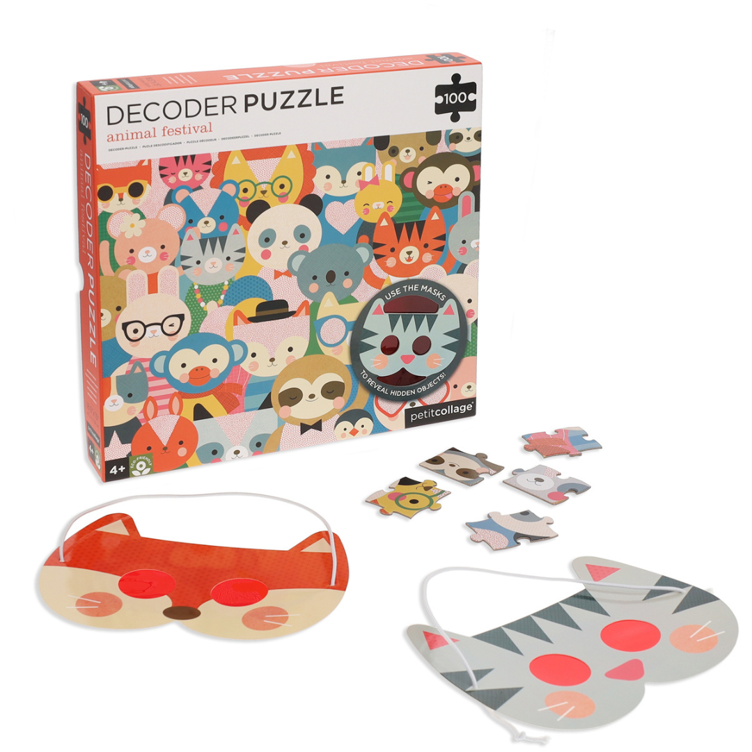 Decodeerpuzzel Dierenfestival 100pcs