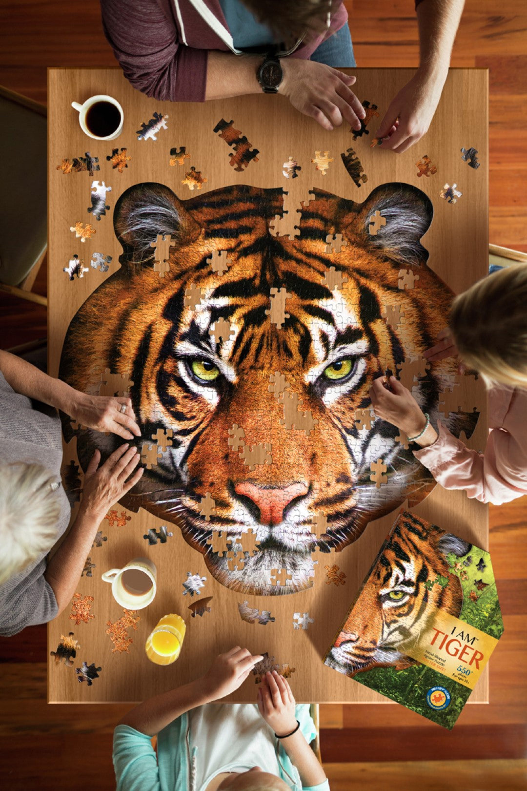 I Am Puzzle Poster Size Tiger 550pcs
