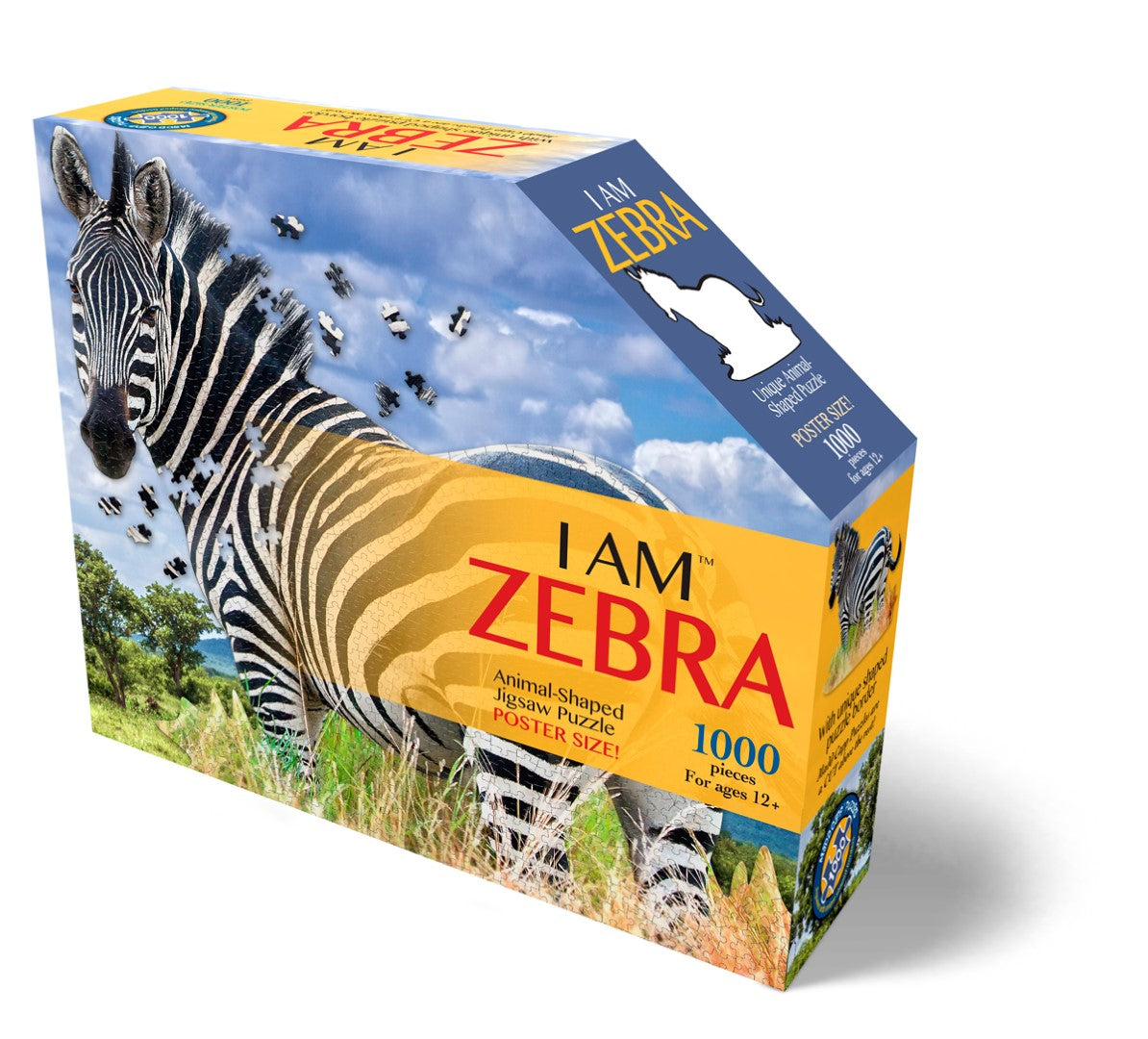 I Am Puzzle Poster Size Zebra 1000pcs