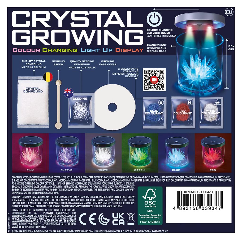 Crystal Growing Colour Changing Light Up