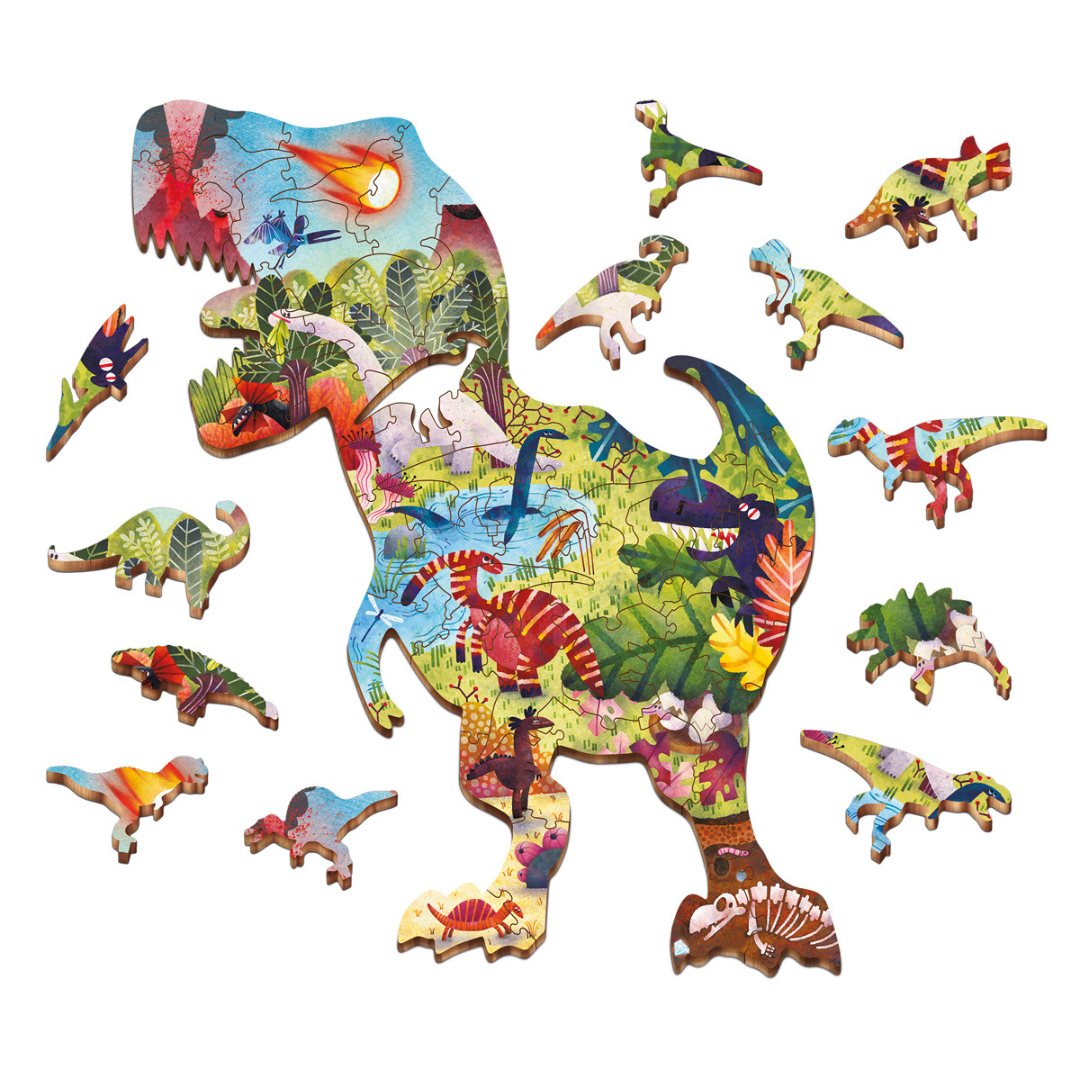 Woody Puzzle Play Set Dinosaurus 48pcs