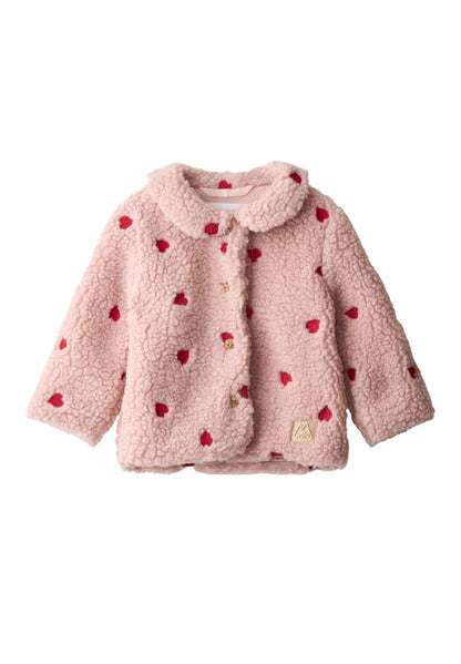 Baby Fleece Jacket Ursula Red Hearts Soft