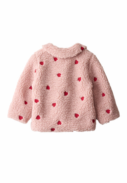 Baby Fleece Jacket Ursula Red Hearts Soft