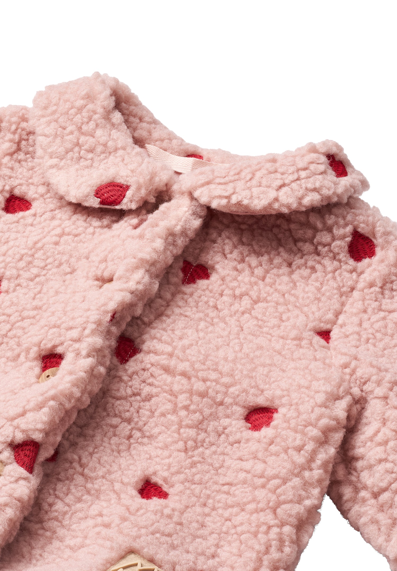 Baby Fleece Jacket Ursula Red Hearts Soft