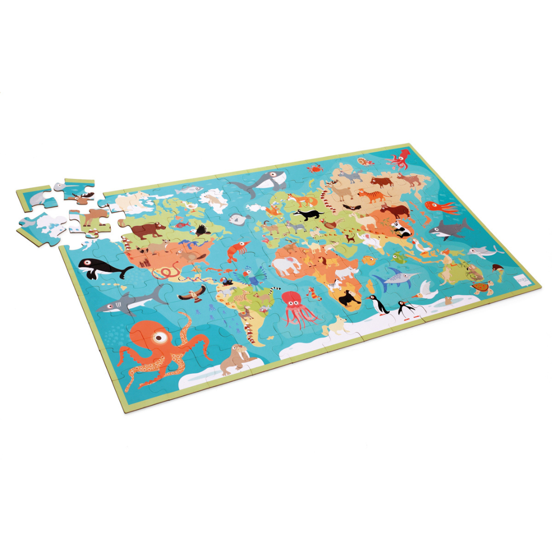 XL Puzzel Dieren Van De Wereld 100 pcs