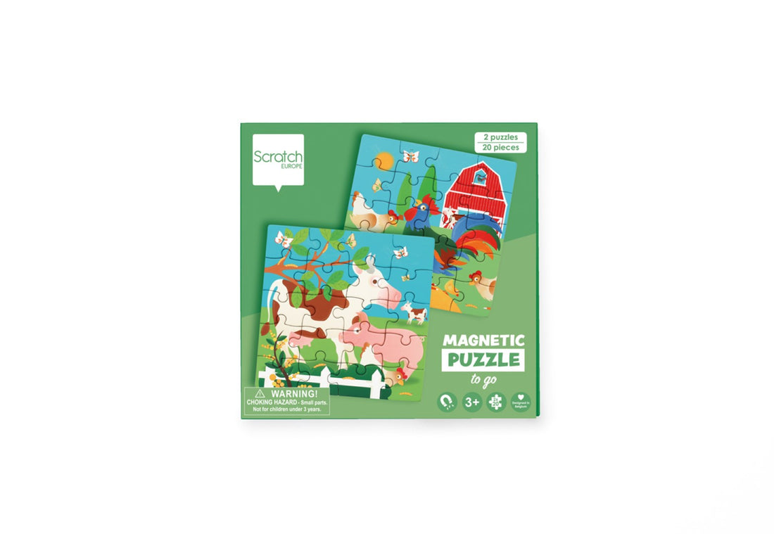 Magnetisch Puzzelboek To Go Boerderij 2x20pcs