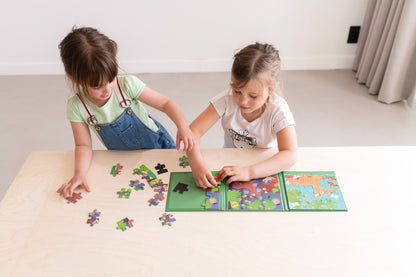 Magnetisch Puzzelboek To Go Bosdieren 2x20pcs
