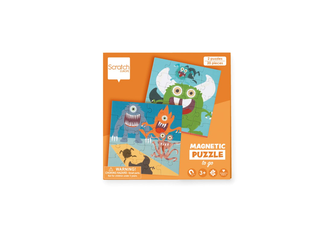 Magnetisch Puzzelboek To Go Monster 2x20pcs