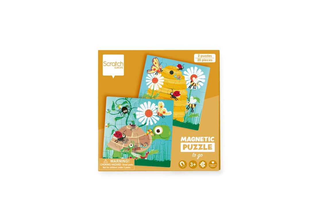 Magnetisch Puzzelboek To Go Tuin 2x20pcs