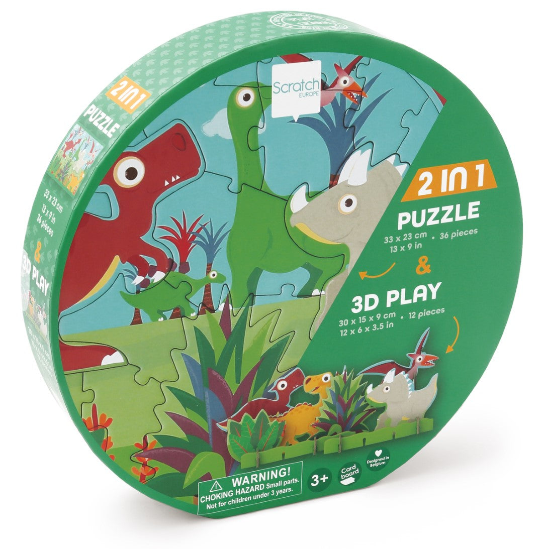 Play Puzzle 3D Dino 36pcs