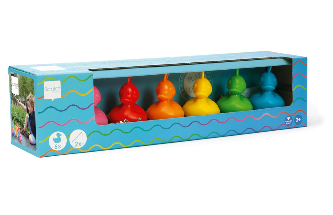 Set Van 6 Kermiseendjes - Regenboog