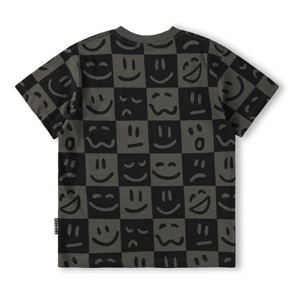 T-shirt SS Riley Vibe Checks BLK