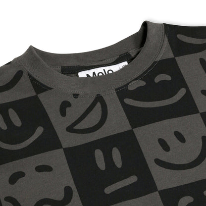 T-shirt SS Riley Vibe Checks BLK