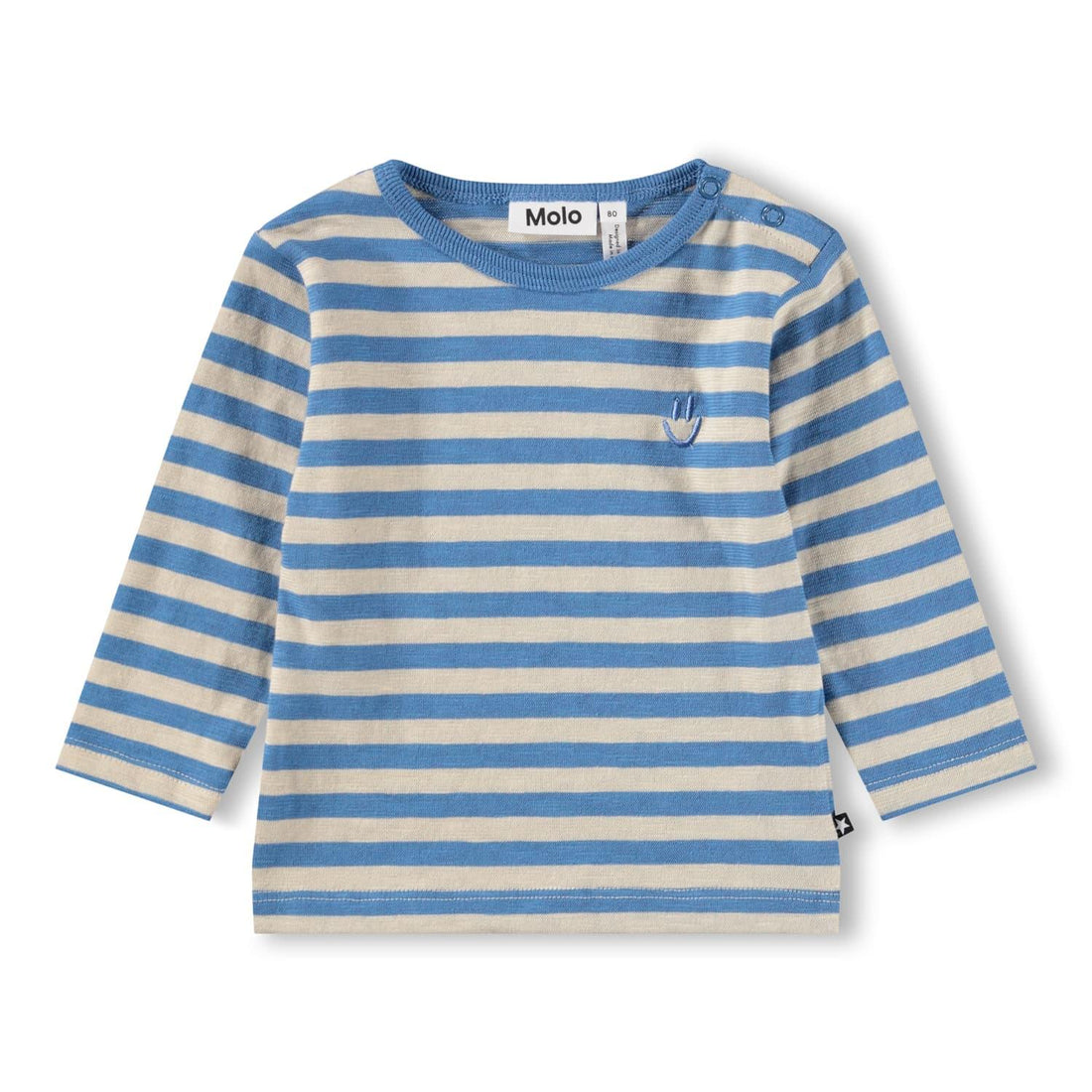 Baby Longsleeve Elvo Blue Sand Stripe - KDkes
