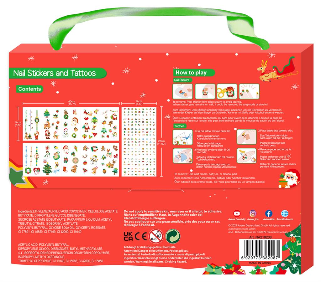 Nail Stickers&amp;Tattoos Kerstmis
