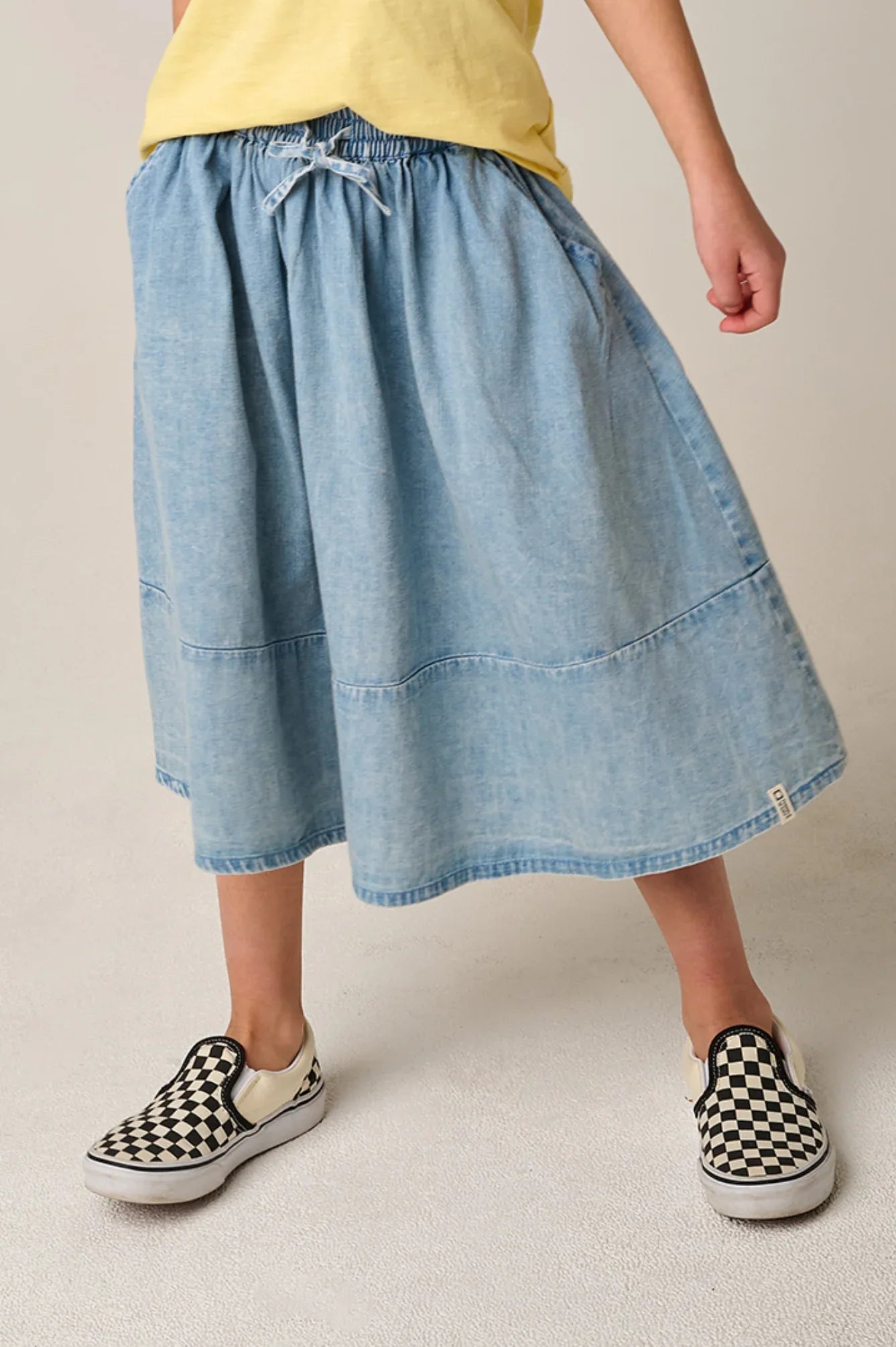 Skirt Piron Denim Light Stonewash - Tumble &