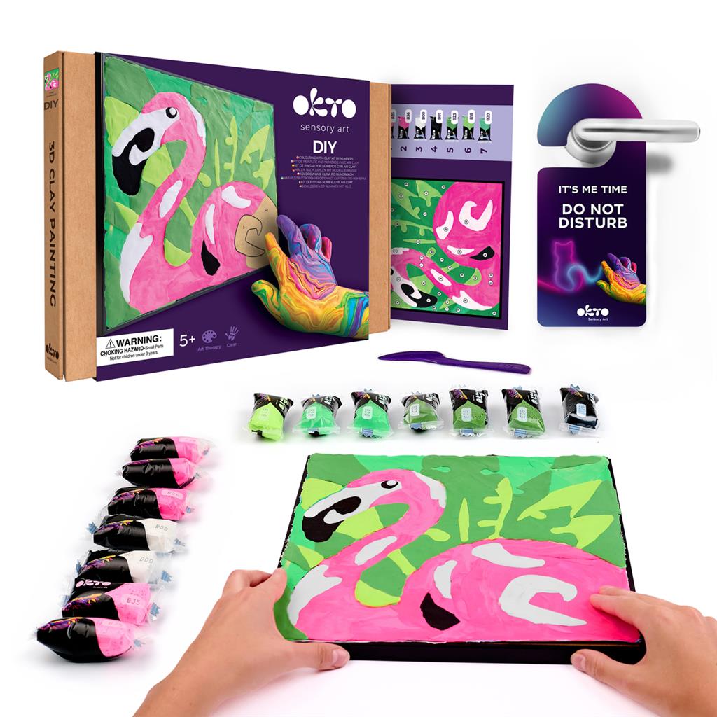 Kleuren Op Nummers - Dieren - Roze Flamingo