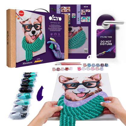 3D Air Clay &amp; Kleuren Op Nummers - Fashion Corgi