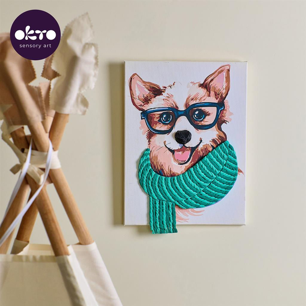 3D Air Clay &amp; Kleuren Op Nummers - Fashion Corgi