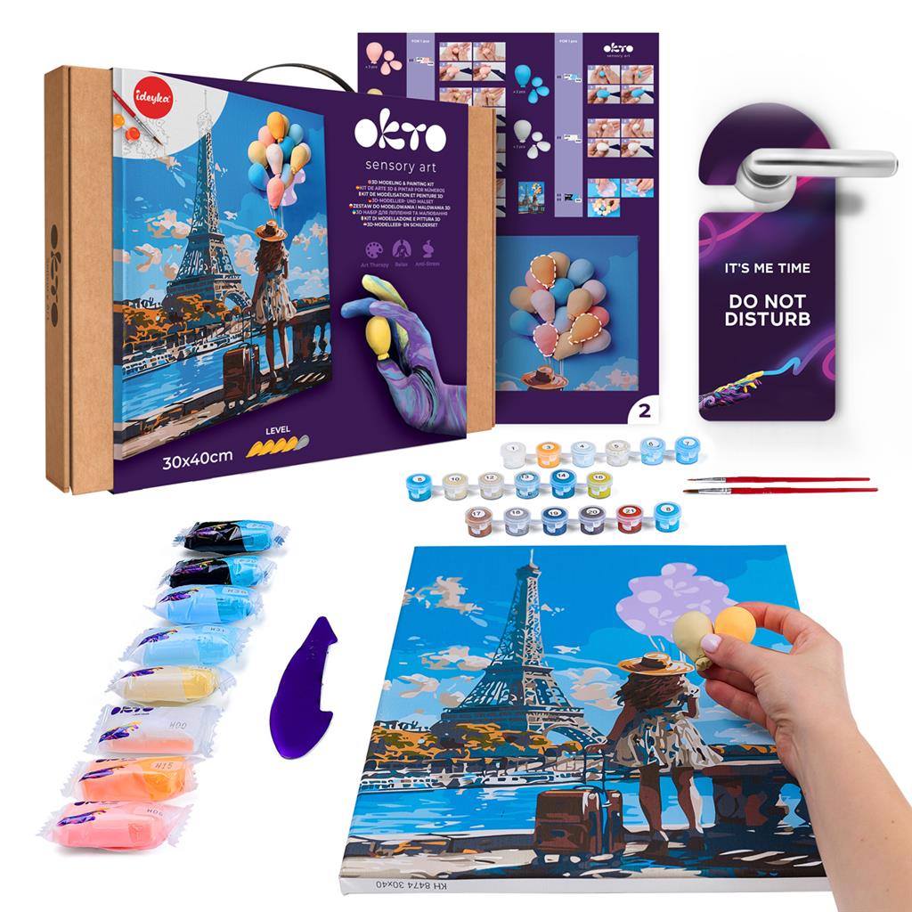 3D Air Clay &amp; Kleuren Op Nummers - Groeten Uit Parijs
