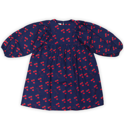 Harriet Dress Navy Apple
