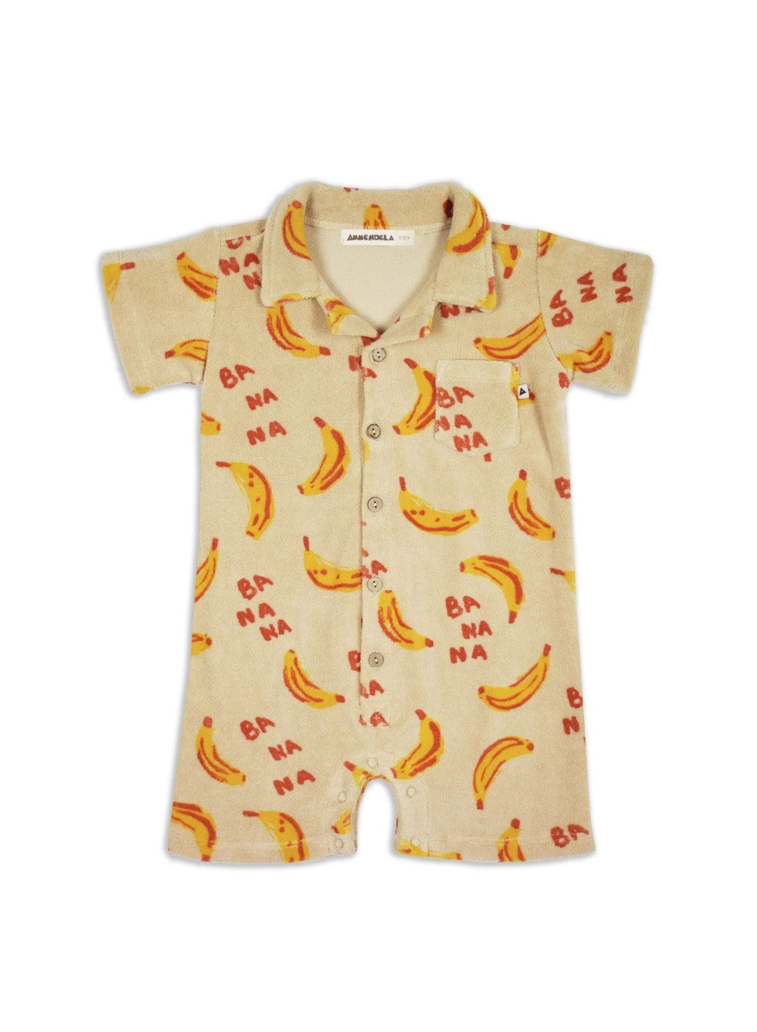 Baby Summersuit Yellow Banana Print