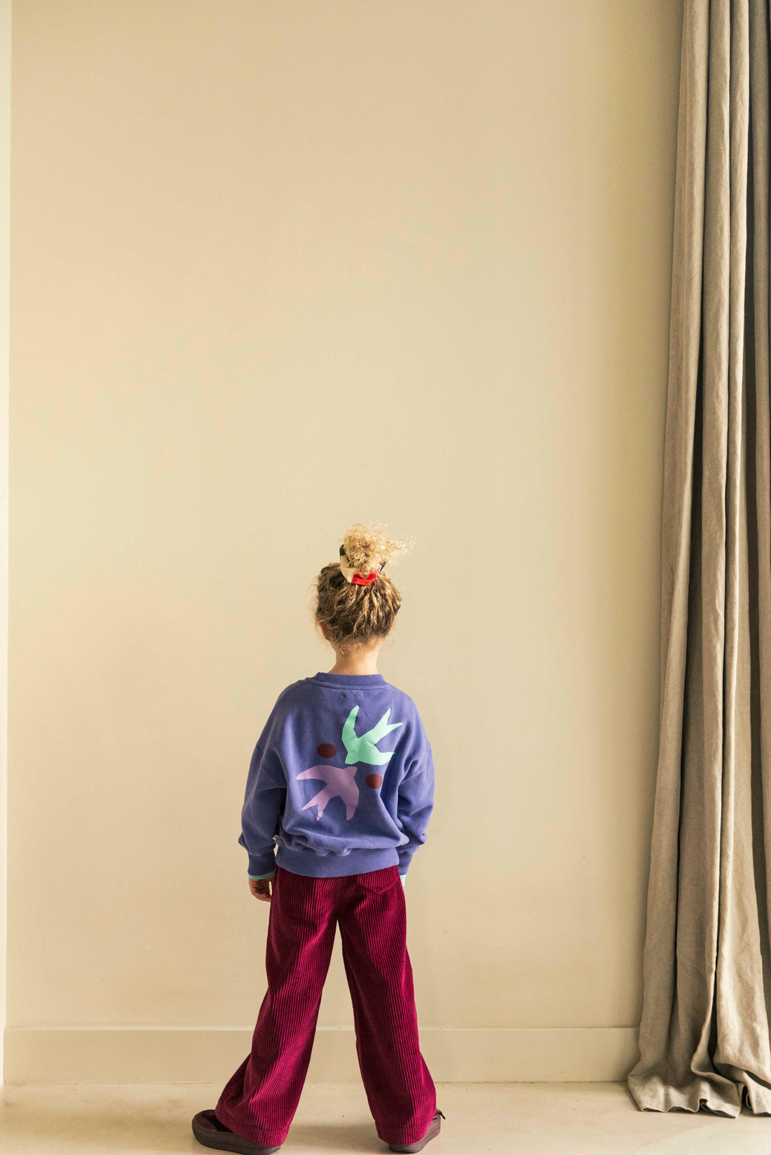 Art Bird Sweater Dark Purple