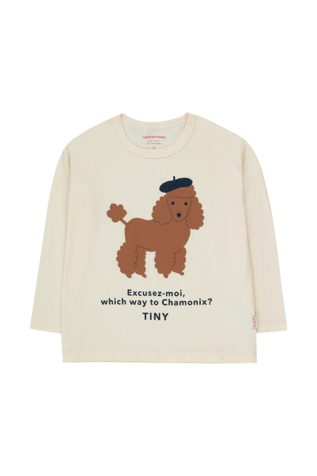 Tiny Poodle Tee Light Cream