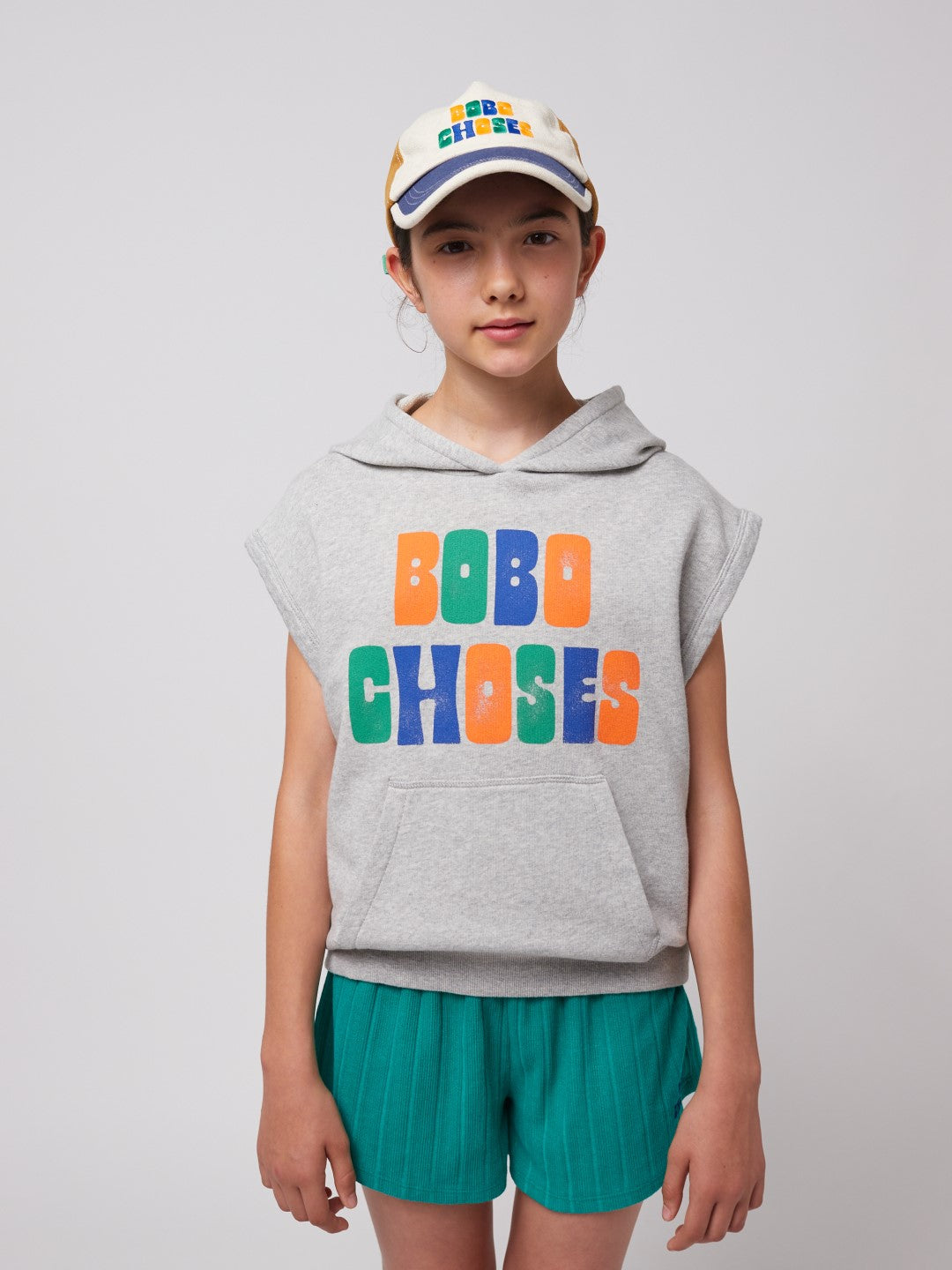 Multicolor Bobo Choses Sleeveless Hoodie