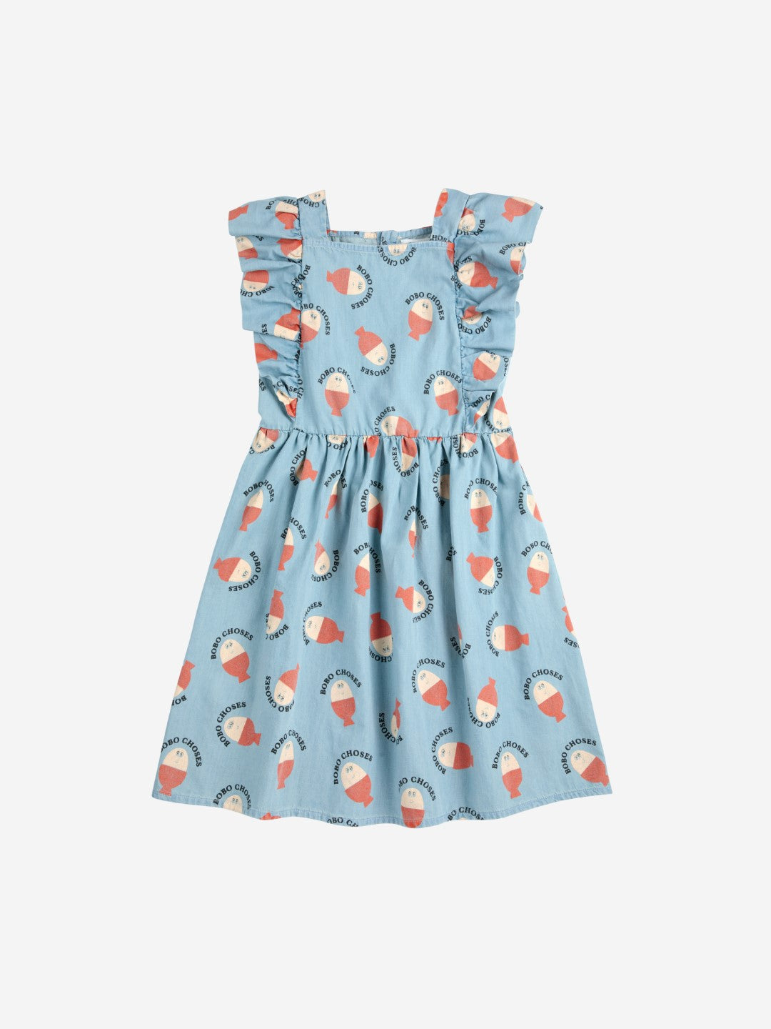 Morning Egg All Over Ruffle Dress