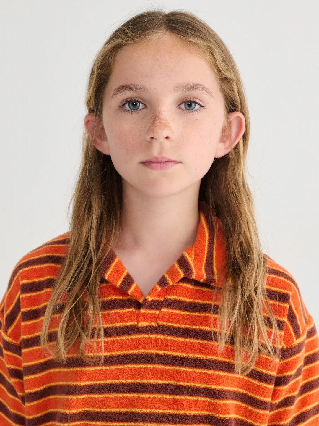 Striped Brick Terry Cloth Polo - Bobo Choses