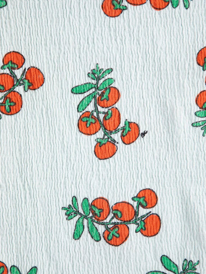 Juicy Tomatoes All Over Cropped T-shirt - Bobo Choses
