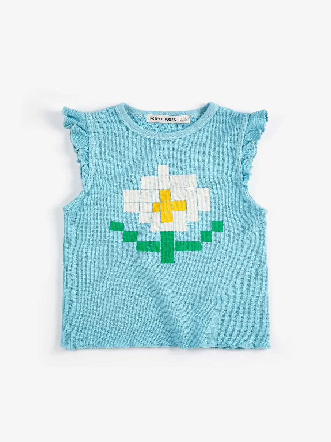 Pixel Daisy Ruffled Top - Bobo Choses