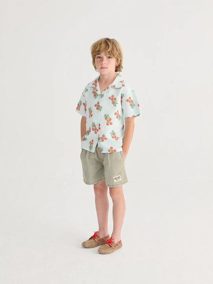 Juicy Tomatoes All Over Woven Shirt - Bobo Choses
