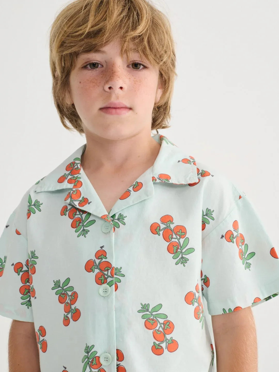 Juicy Tomatoes All Over Woven Shirt - Bobo Choses